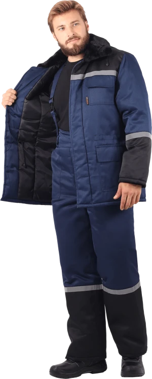 Костюм зимний, т/синий-чёрный Кос 300