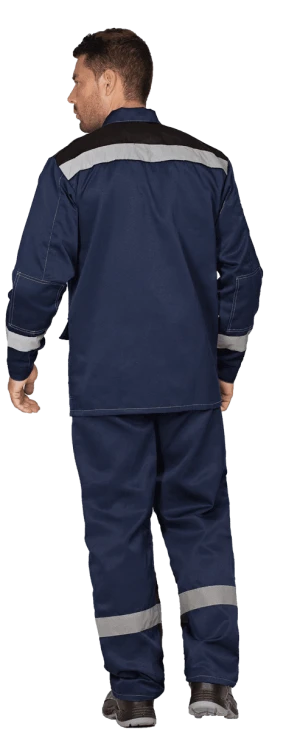 Костюм ПРОФЕССИОНАЛ летний, т/синий-черный (Куртка+брюки) Кос 034