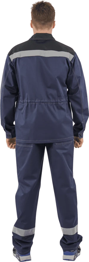 Костюм мужской АРТЕЛЬ от механических воздействий и ОПЗ (куртка, брюки), темно-синий/черный Кос 570