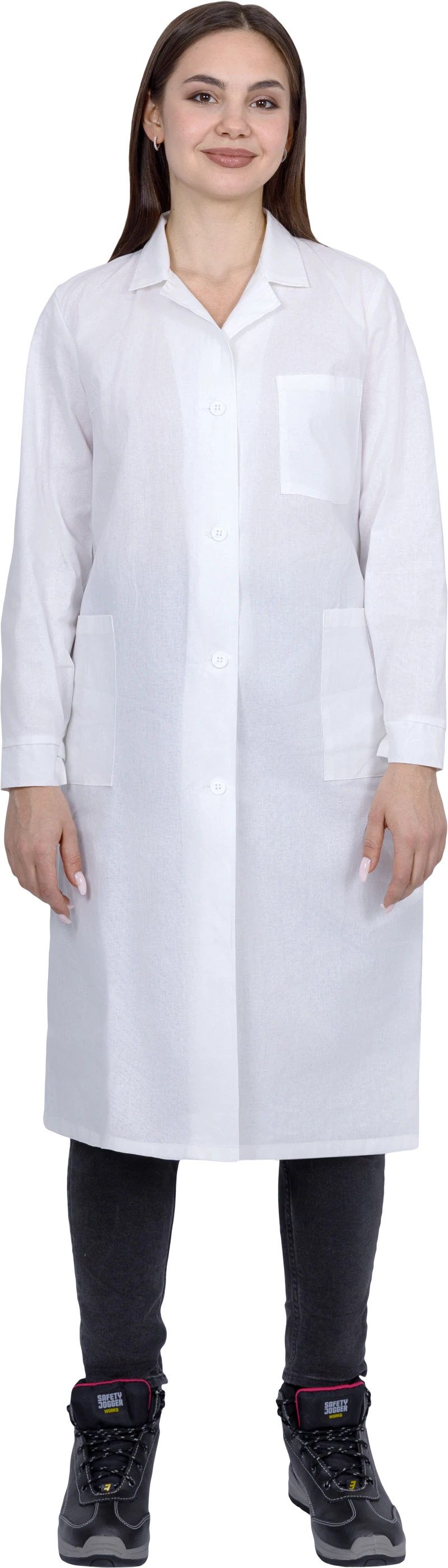 Халат БЯЗЬ женский от ОПЗ, белый Хал 002