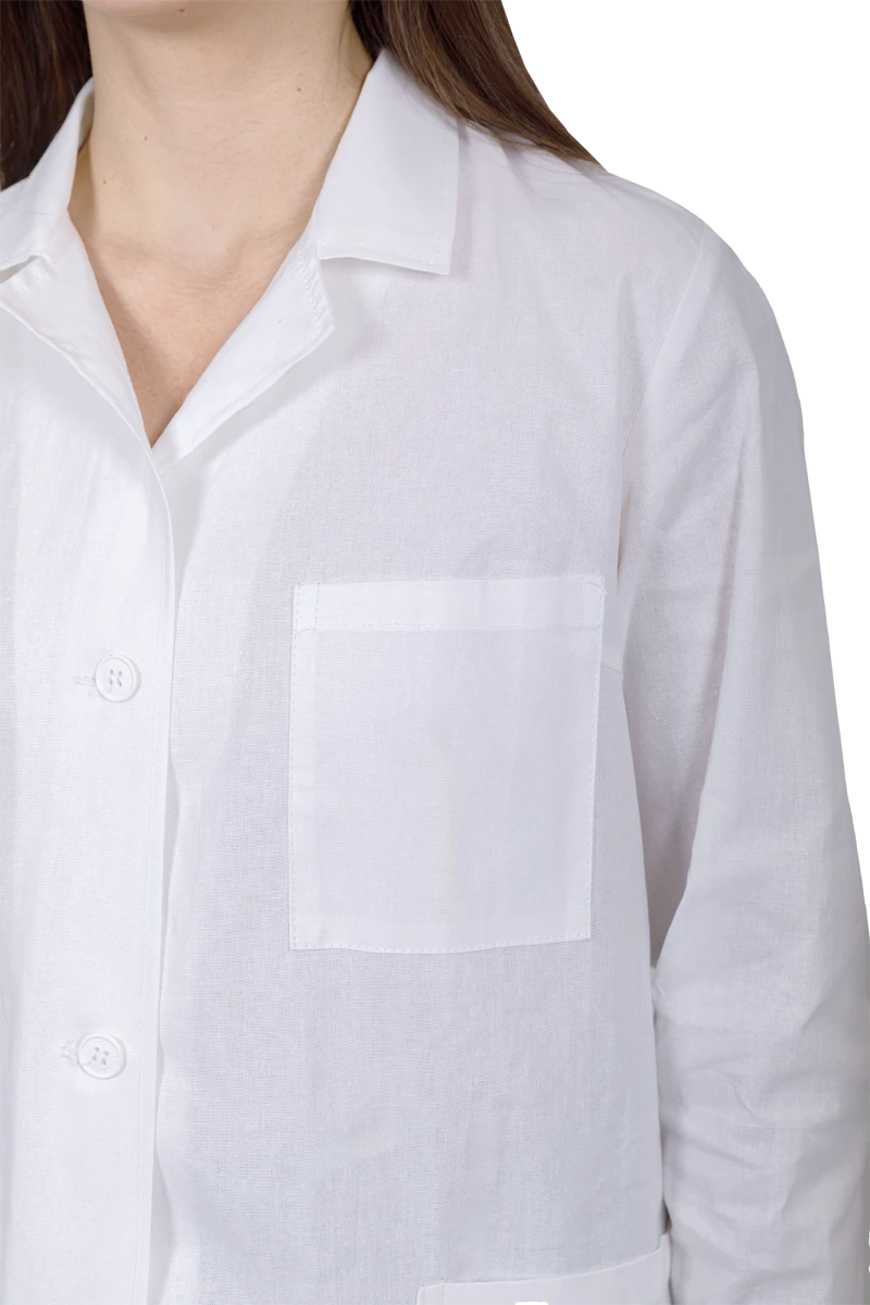 Халат БЯЗЬ женский от ОПЗ, белый Хал 002