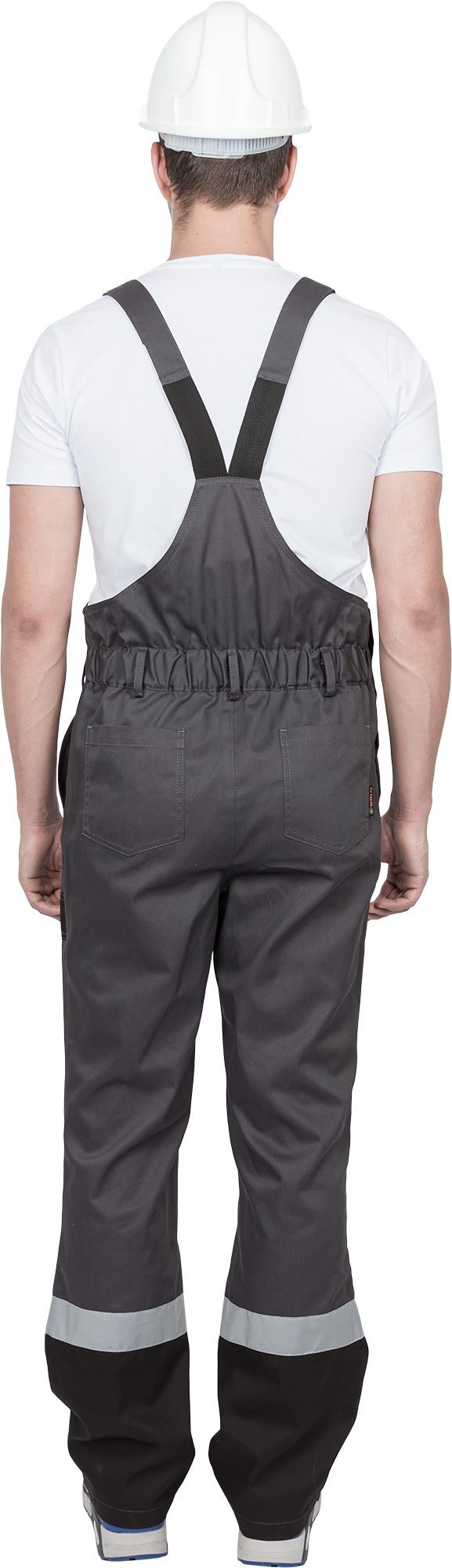 Костюм мужской ГРАНИТ НЕО от механических воздействий и ОПЗ (куртка, полукомбинезон), серый/черный Кос 460.1