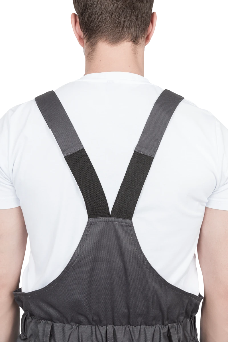 Костюм мужской ГРАНИТ НЕО от механических воздействий и ОПЗ (куртка, полукомбинезон), серый/черный Кос 460.1