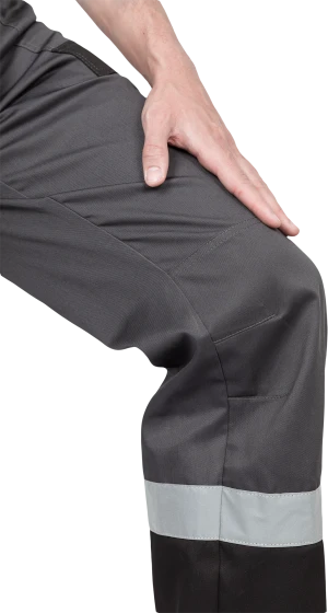 Костюм мужской ГРАНИТ НЕО от механических воздействий и ОПЗ (куртка, полукомбинезон), серый/черный Кос 460.1