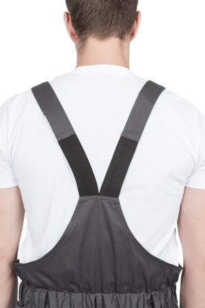 Костюм мужской ГРАНИТ НЕО от механических воздействий и ОПЗ (куртка, полукомбинезон), серый/черный Кос 460.1