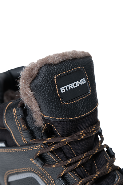 Ботинки STRONG (Стронг) с КП шерст.мех, кожаные ПУ/ПУ