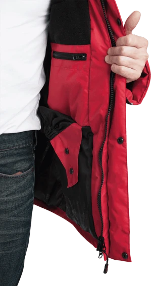 Куртка ДИКСОН зимняя, красный-чёрный Кур 665