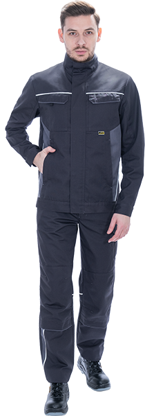 Куртка мужская GT от механических воздействий и ОПЗ, т.серый-серый