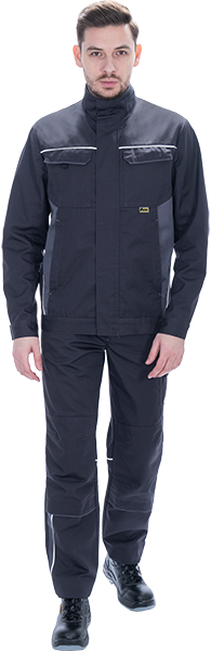 Куртка мужская GT от механических воздействий и ОПЗ, т.серый-серый