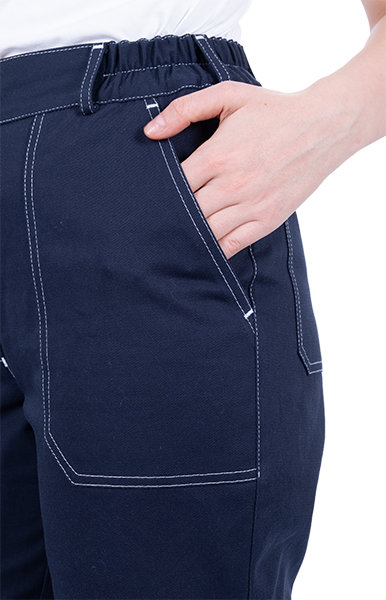 Костюм РАЦИОНАЛИЗАТОР летний, синий-василек, 100% х/б, женский (куртка, брюки) Кос 1710