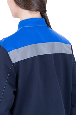 Костюм РАЦИОНАЛИЗАТОР летний, синий-василек, 100% х/б, женский (куртка, брюки) Кос 1710