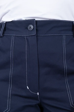 Костюм РАЦИОНАЛИЗАТОР летний, синий-василек, 100% х/б, женский (куртка, брюки) Кос 1710