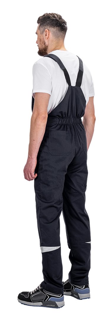 Костюм мужской КМ-10 ЛЮКС АНТИСТАТ летний для защиты от механических воздействий, статического электричества и ОПЗ (куртка, полукомбинезон), т.синий-василек