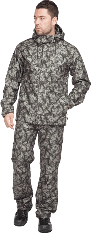 Куртка мужская АРГУТ, цвет оливковый/камни