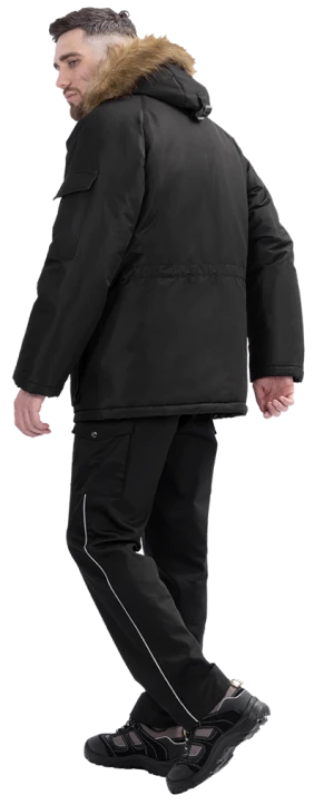 Куртка мужская ФОРПОСТ зимняя для защиты от пониженных температур механических воздействий и ОПЗ, черная Кур 209