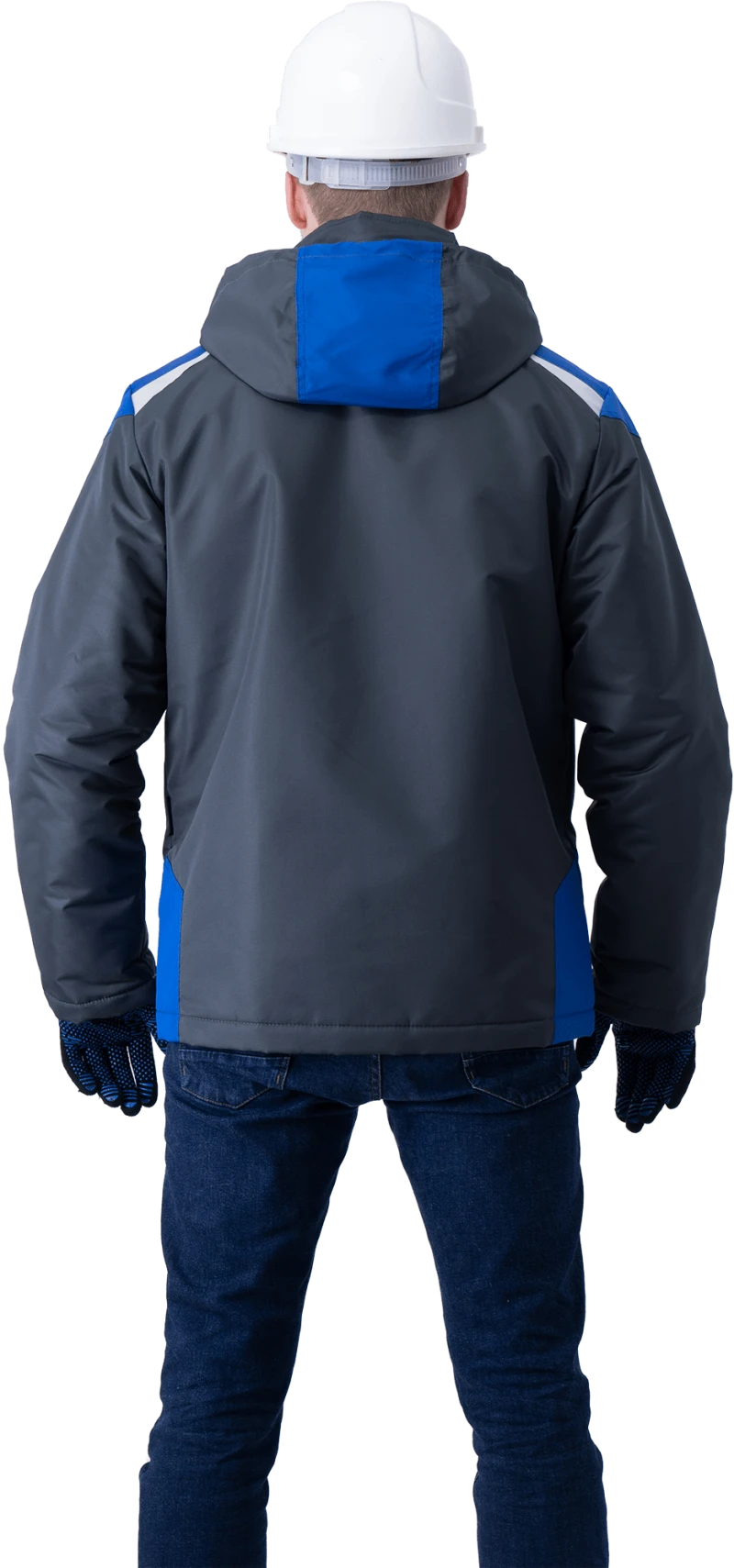 Куртка ШТУРМАН, демисезонная, серый-василёк Кур 416