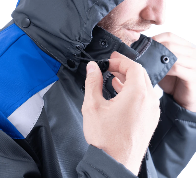 Куртка ШТУРМАН, демисезонная, серый-василёк Кур 416