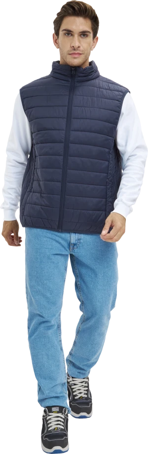Жилет ДЕМИ стеганый, т/синий Жил 002
