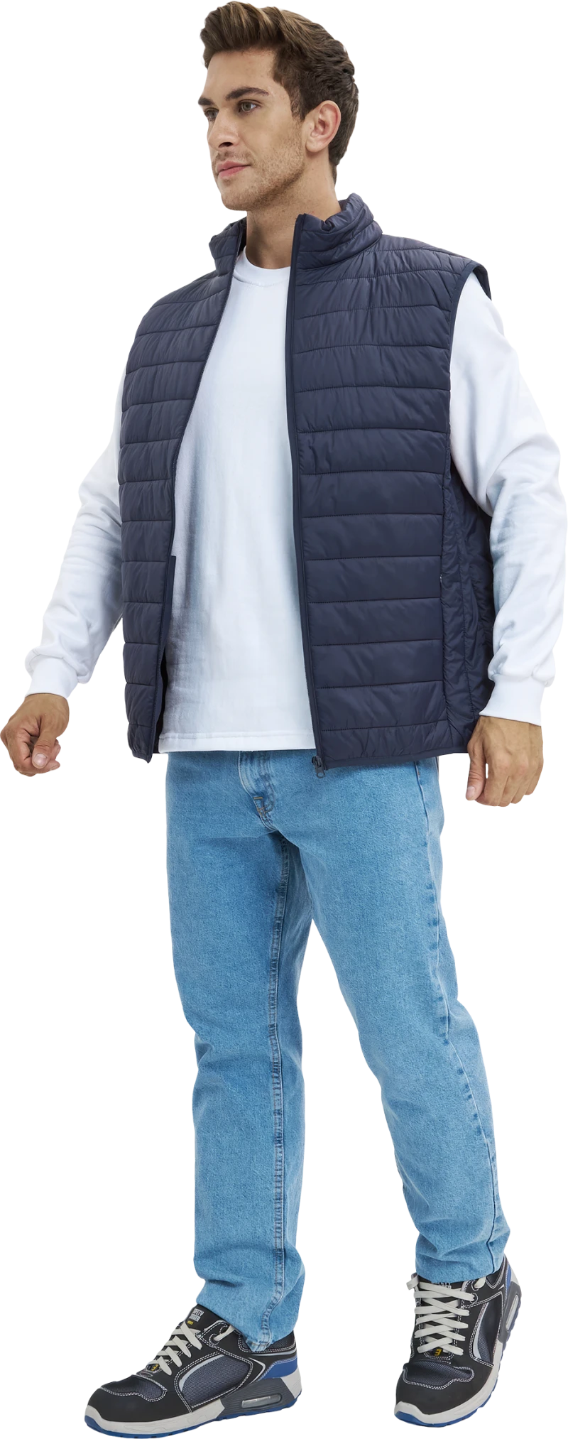 Жилет ДЕМИ стеганый, т/синий Жил 002