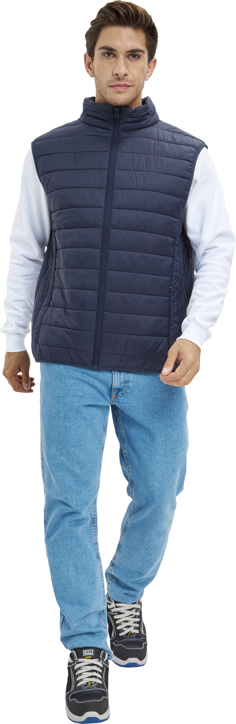 Жилет ДЕМИ стеганый, т/синий Жил 002
