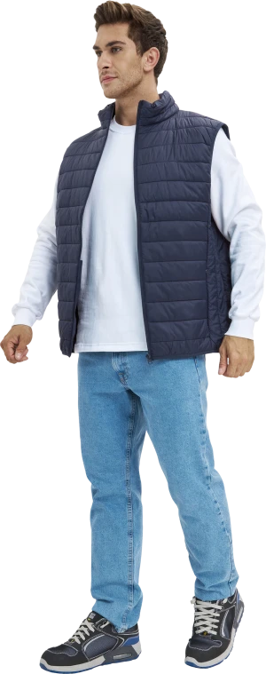 Жилет ДЕМИ стеганый, т/синий Жил 002