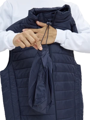 Жилет ДЕМИ стеганый, т/синий Жил 002