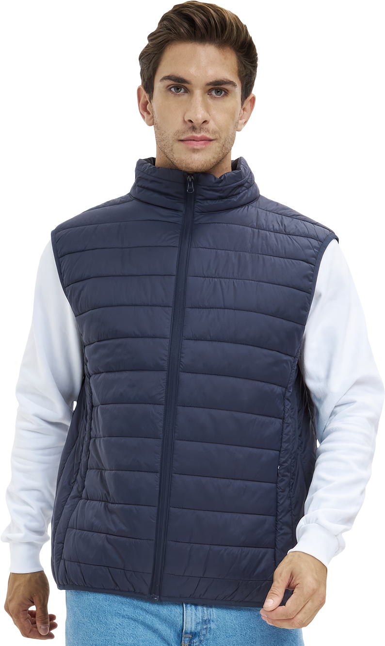 Жилет ДЕМИ стеганый, т/синий Жил 002