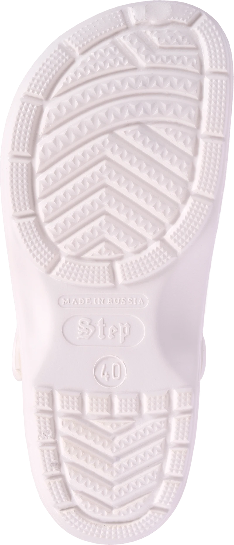 Сабо ЭВА мужские Step, с ремешком (белые) Саб 518