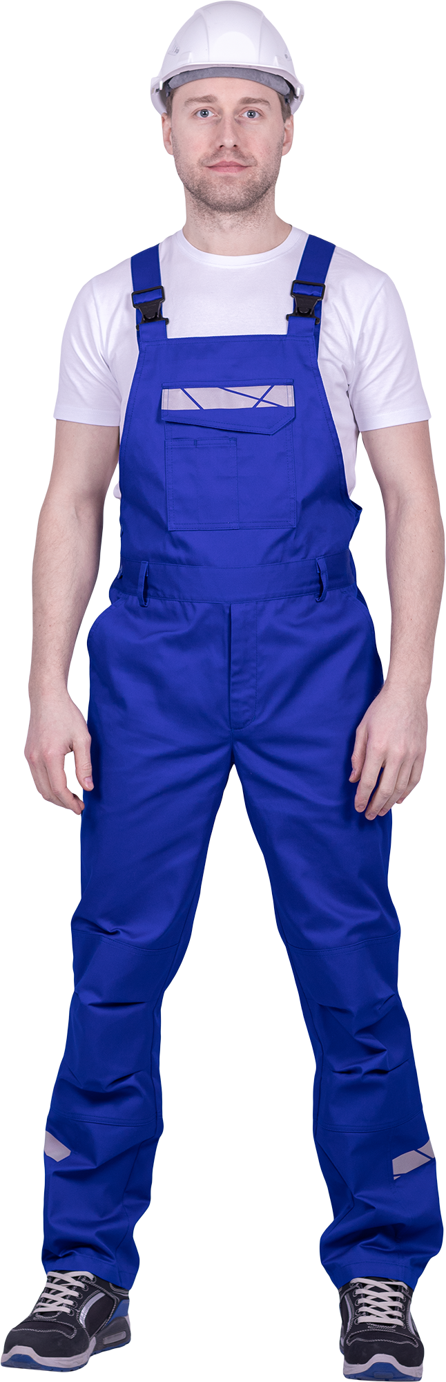 Полукомбинезон мужской СТРОНГ от механических воздействий и ОПЗ, цв. василек Пком 1603