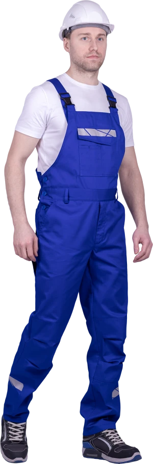 Полукомбинезон мужской СТРОНГ от механических воздействий и ОПЗ, цв. василек Пком 1603