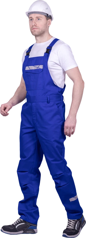 Полукомбинезон мужской СТРОНГ от механических воздействий и ОПЗ, цв. василек Пком 1603
