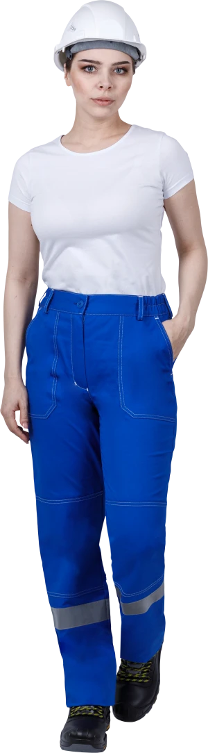 Костюм женский РАЦИОНАЛИЗАТОР от механических воздействий и ОПЗ (куртка, брюки), цвет василёк/серый Кос 795