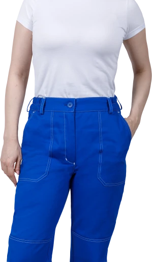 Костюм женский РАЦИОНАЛИЗАТОР от механических воздействий и ОПЗ (куртка, брюки), цвет василёк/серый Кос 795