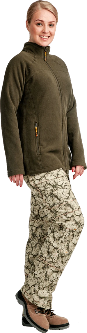 Куртка флисовая ЧУЛЬЧА, олива, женская Кур 911