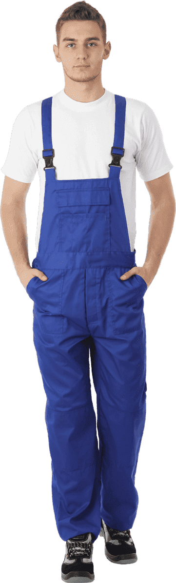 Костюм мужской СПЕЦИАЛИСТ-2 от механических воздействий и ОПЗ (куртка, полукомбинезон), василёк/темно-синий Кос 516