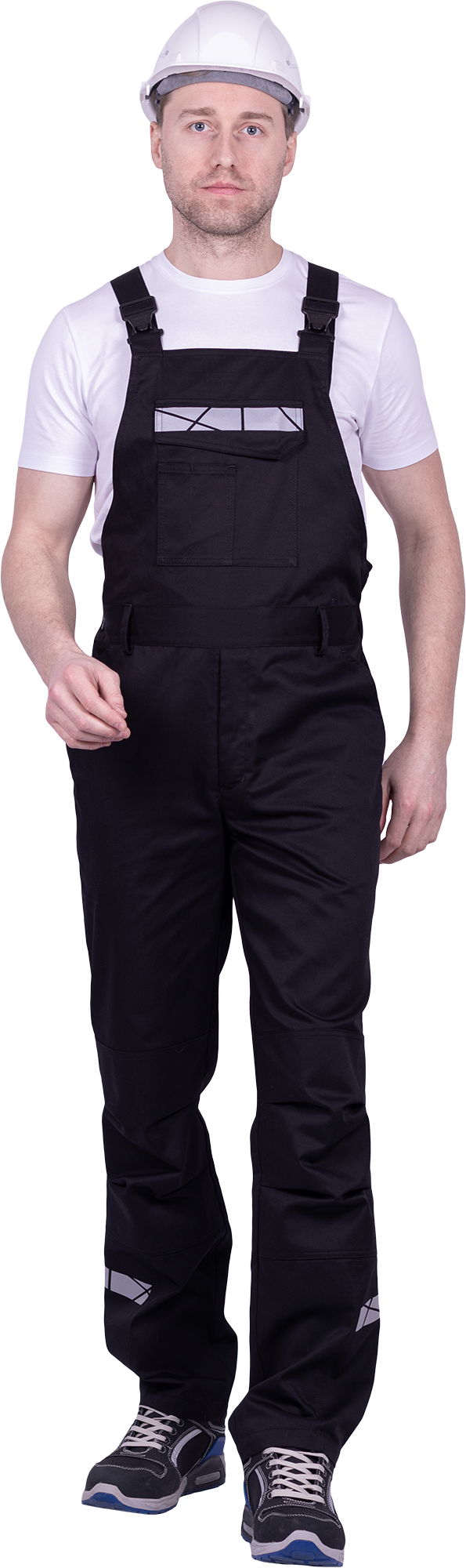 Полукомбинезон мужской СТРОНГ от механических воздействий и ОПЗ, цв. черный Пком 1607