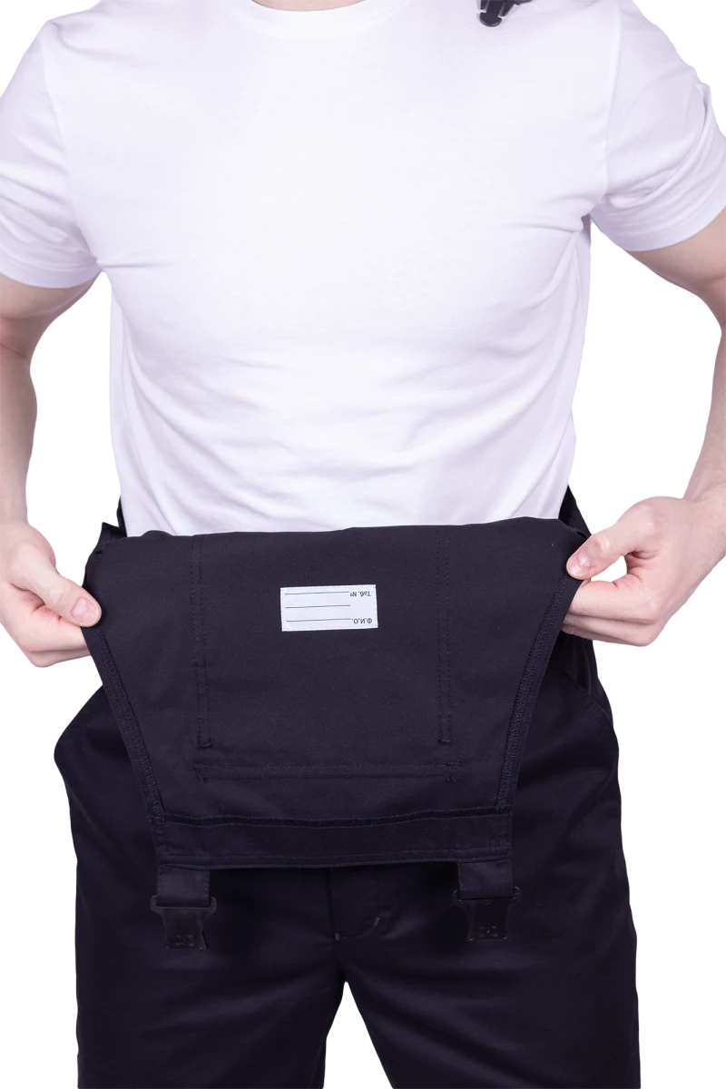 Полукомбинезон мужской СТРОНГ от механических воздействий и ОПЗ, цв. черный Пком 1607