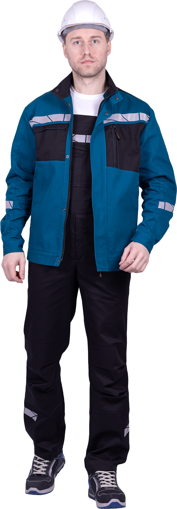 Полукомбинезон мужской СТРОНГ от механических воздействий и ОПЗ, цв. черный Пком 1607