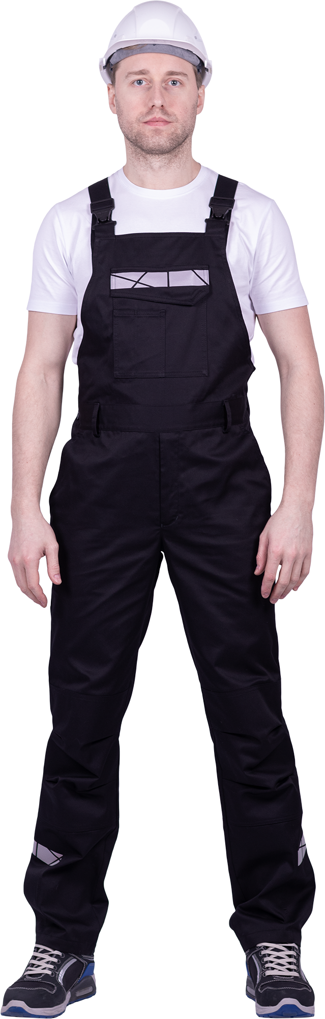 Полукомбинезон мужской СТРОНГ от механических воздействий и ОПЗ, цв. черный Пком 1607
