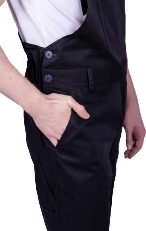 Полукомбинезон мужской СТРОНГ от механических воздействий и ОПЗ, цв. черный Пком 1607