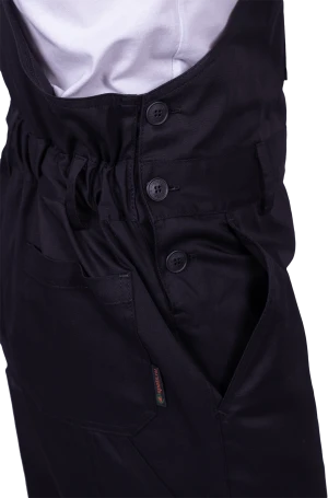 Полукомбинезон мужской СТРОНГ от механических воздействий и ОПЗ, цв. черный Пком 1607