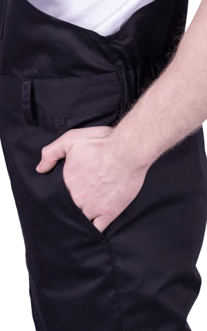 Полукомбинезон мужской СТРОНГ от механических воздействий и ОПЗ, цв. черный Пком 1607