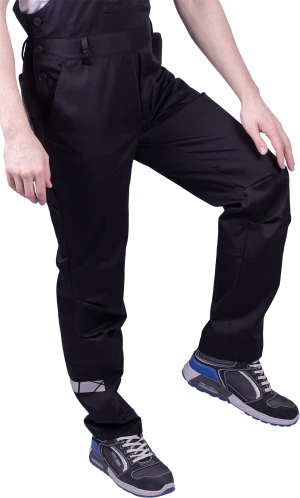 Полукомбинезон мужской СТРОНГ от механических воздействий и ОПЗ, цв. черный Пком 1607