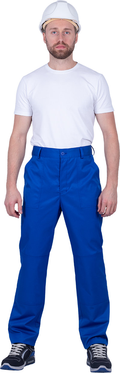 Костюм мужской СПЕЦИАЛИСТ-1 от механических воздействий и ОПЗ (куртка, брюки), василёк/темно-синий Кос 562