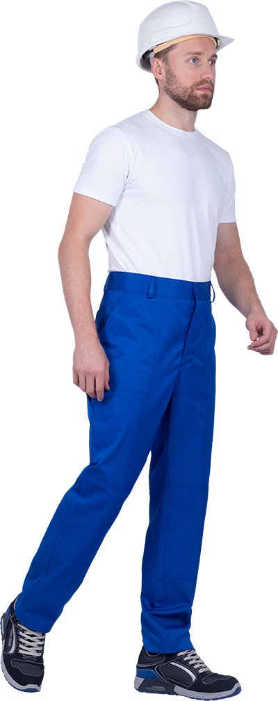 Костюм мужской СПЕЦИАЛИСТ-1 от механических воздействий и ОПЗ (куртка, брюки), василёк/темно-синий Кос 562