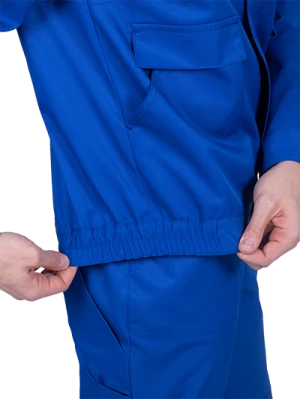 Костюм мужской СПЕЦИАЛИСТ-1 от механических воздействий и ОПЗ (куртка, брюки), василёк/темно-синий Кос 562